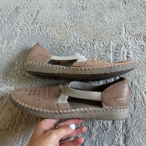 Josef Seibel Sofie 44 Slip On Shoe leather taupe brown flats 40 / 9 / 9.5 - Picture 11 of 14